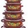 SW-128/127 Batterie de cuisine en émail de luxe 10 pièces mélange de couleurs photo 2