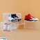 25x35x18cm Scatole per scarpe trasparenti Scatole per scarpe in plastica Contenitori impilabili per riporre oggetti Salvaspazio per armadio Ingresso Front Cubby Scarpe foto 3