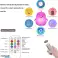 LED-nachtlampje voor kinderen, USB oplaadbare siliconenlamp voor baby's, touch babybedlampje, 9 kleuren nachtlampje, afstandsbediening kinderlamp foto 5