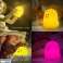 LED-nachtlampje voor kinderen, USB oplaadbare siliconenlamp voor baby's, touch babybedlampje, 9 kleuren nachtlampje, afstandsbediening kinderlamp foto 1
