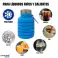 Bottiglia d'acqua pieghevole in silicone - Bottiglia pieghevole da 500 ml / 17 once senza BPA e a prova di perdite - Ideale per lo sport, l'escursionismo, la palestra e i viaggi e le attività all'aperto foto 4