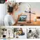 LED Ring Light 10&quot; 2x Phone Holder Standing Tripod image 1