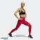 Adidas Womens Marimekko Gym Pants Training Techfit Long Tights Leggins Red image 5