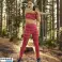 Adidas Womens Marimekko Gym Pants Training Techfit Long Tights Leggins Red image 2