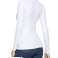 White Code long sleeve t-shirts with v-neck for men and women image 3