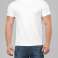 White and black Code round neck and v-neck t-shirts for men and women image 1