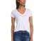 White and black Code round neck and v-neck t-shirts for men and women image 4