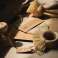 Nõude või köögiviljade puhastushari tampico harjastega, ümar bambus foto 4
