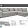 NEW ORDER SORTIMENTS - Stūra dīvāns, dzīvojamā zona ar funkcijām, dažādām krāsām un audumu attēls 2