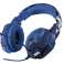 Blauwe camouflage Trust Carus Playstation 4 en Playstation 5 gaming headsets foto 1