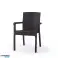 Polypropylene Rattan chair for professional and home use Look bamboo εικόνα 2