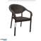 Table en polypropylène Rotin 150x90x75cm polypropylène photo 3
