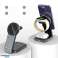 Qi Mag Safe 15W inductielader voor iPhone Apple Watch AirPods 3in1 foto 3
