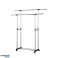 Herzberg HG 03251: Adjustable Double Rod Rolling Clothing Garment Rack image 4