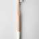 Toothbrush with bamboo handle with medium hard bristles and white painted handle image 3