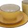 Excellent houseware yellow 16- piece dinnerware image 5