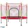Rete per trampolino da giardino per bambini 140 cm 55 pollici rossa foto 1