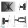 Full Motion TV Wall Mount for 32&quot; 55&quot; up to 35 kg ONKRON M4 Black image 6