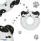 Panda anel de natação inflável 80cm max 60kg foto 8