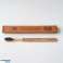 Bamboo toothbrush with soft bristle beautiful ornament handle for adults image 3