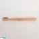 Bamboo toothbrush with soft bristle beautiful ornament handle for adults image 4