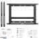 Wall Mount for 40&quot; 70&quot; Screens up to 45 kg ONKRON PRO7M Black image 2