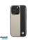 Coque BMW iPhone 14 Pro Hardcase Bagcover - Tekstureret &amp; Logo Stripe - Beige J-TOO billede 2