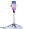Telefono selfie stick, supporto per smartphone per treppiede per telefono cellulare Bluetooth estensibile da 106 cm con telecomando 2 luci di riempimento foto 4
