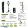 Selfie Stick, 106 cm Bluetooth Selfie Stick -jalusta langattomalla kaukosäätimellä Vakaa kolmijalka LED-valolla kuva 1