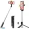 Selfie Stick, 106 cm Bluetooth Selfie Stick -jalusta langattomalla kaukosäätimellä Vakaa kolmijalka LED-valolla kuva 2