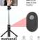 Trépied Selfie Stick Bluetooth sans fil, perche à selfie extensible en alliage d’aluminium et trépied de rotation à 360 °, compatible avec iPhone et Android Smar photo 2