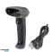 Handheld Scanner Automatic Wi-Fi Wireless Bluetooth Laser Barcode Reader - Handheld Laser USB Barcode Reader, 1D Barcode Scanner Black image 2