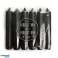 Black Rustik Lys set of 6 pieces small dinner candles image 1