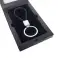 Leather Liora keychain ring made with Swarovski elements image 2