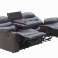 Happy Home Relax Sofa Set 3 Pieces with 5 relaxation functions brown image 2