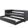 HappyHome 2 in 1 functional bed with storage extra bed 90x200 cm image 4