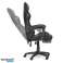 Vödör gamer szék irodai szék állítható és párnázott lábtartóval szürke kép 4