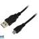 LogiLink USB 2.0 Kabel Type A naar Type Micro B 3m zwart CU0059 foto 1