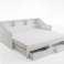 Funkcjonalne łóżko RENE rozkładane od 90 do 180 x 200 cm, z 2 szufladami i półką, białe zdjęcie 3