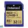 Блистерная карта памяти Intenso SDHC Premium CL10 UHS I емкостью 32 ГБ изображение 1