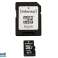 "MicroSDHC 16GB Intenso Premium CL10 UHS I" adapterio lizdinė plokštelė nuotrauka 1