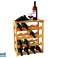 MK Bamboo GENEVE Wine Stand for 24 Bottles image 1