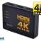 HDMI 4K Ultra HD-schakelaar met 3 poorten foto 1