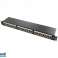 Logilink Patch Panel 19 Recessed Cat.6A STP 24 Ports black NP0061 image 1