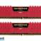 Corsair Atriebība LPX Red DDR4 2 x 8GB CMK16GX4M2B3200C16R attēls 2