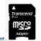 Transcend MicroSD/SDHC Card 16GB Class10 su adapteriu TS16GUSDHC10 nuotrauka 1