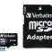 Verbatim MicroSD / SDHC-kort 16 GB Premium Class10 + Adapte detaljhandel 44082 bild 1