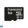 Transcend MicroSD Card 8GB SDHC UHS1 (be adapterio) TS8GUSDCU1 nuotrauka 1