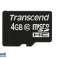 Transcend MicroSD Card 4GB SDHC Cl.  ohne Adapter  TS4GUSDC10 Bild 1