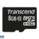 Transcend MicroSD-kaart 8GB SDHC Cl.10 (ohne adapter) TS8GUSDC10 foto 1